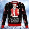 Jesus Birthday Funny Christmas Awesome Ugly Sweater - Narides