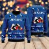 Jesus Has Your Back Jiu Jitsu Christmas Ugly Sweater - Narides