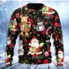 Joyful Santa Snowman Merry Xmas Christmas Ugly Sweater - Narides