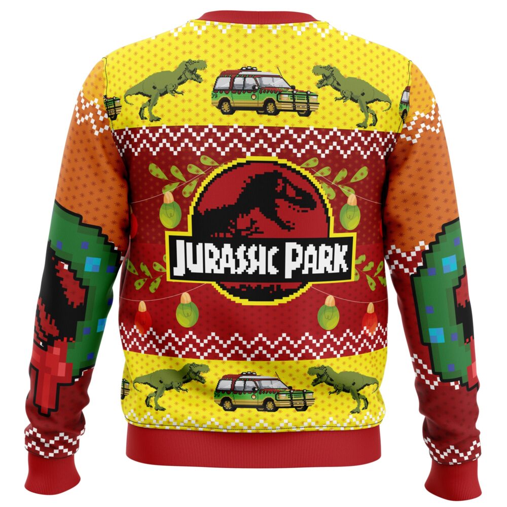 Jurassic Park Ugly Christmas Sweater - Holiday Jumper Sweatshirt - Narides