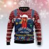 Just A Guy Who Loves Christmas And Chickens Tg51210 Christmas Awesome Ugly Sweater - Narides