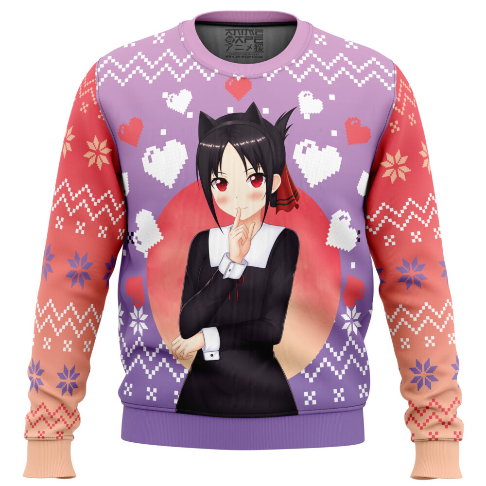 Kaguya Shinomiya Kaguya-sama: Love Is War Ugly Christmas Sweater - Holiday Jumper Sweatshirt - Narides