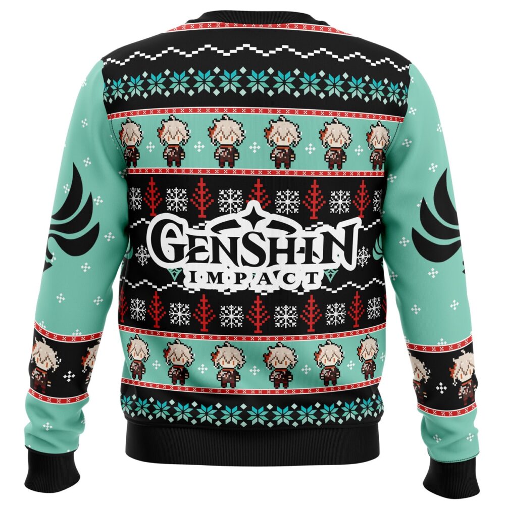 Kazuha Genshin Impact Ugly Christmas Sweater - Holiday Jumper Sweatshirt - Narides