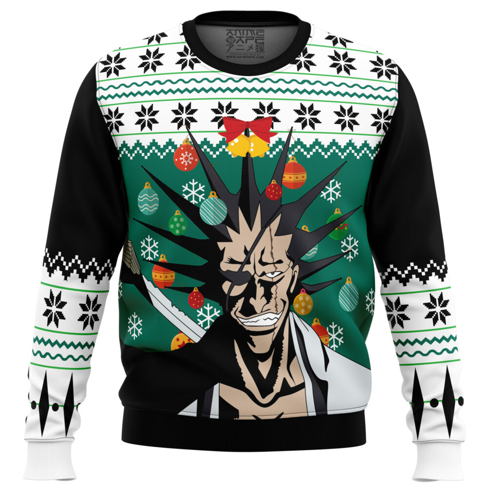 Kenpachi Zaraki Bleach Ugly Christmas Sweater - Holiday Jumper Sweatshirt - Narides