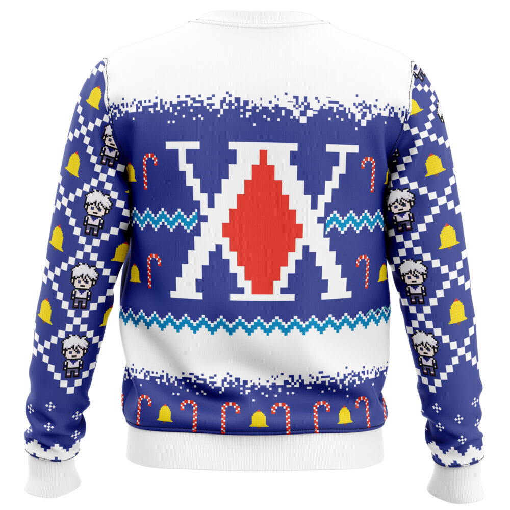 Killua Zoldyck Hunter X Hunter Ugly Christmas Sweater - Holiday Jumper Sweatshirt - Narides