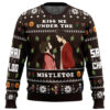 Kiss Me Under The Mistletoe Samurai Champloo Ugly Christmas Sweater - Holiday Jumper Sweatshirt - Narides