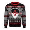 Knight Templar Christmas Limited Ugly Sweater - Narides