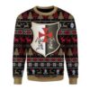 Knight Templar Christmas Us3583 Ugly Sweater - Narides