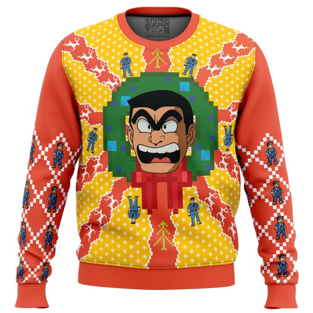 KochiKame: Tokyo Beat Cops Ugly Christmas Sweater - Holiday Jumper Sweatshirt - Narides