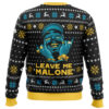 Leave Me Malone Post Malone Ugly Christmas Sweater - Holiday Jumper Sweatshirt - Narides