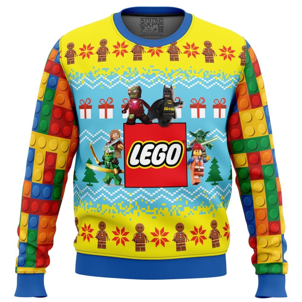 Lego Ugly Christmas Sweater - Holiday Jumper Sweatshirt - Narides