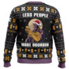 Less People More Bourbon Marvel Comics Ugly Christmas Sweater - Holiday Jumper Sweatshirt - Narides