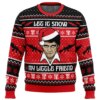 Let It Snow Scarface Ugly Christmas Sweater - Holiday Jumper Sweatshirt - Narides