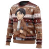 Levi Ackerman Attack on Titan Ugly Christmas Sweater - Holiday Jumper Sweatshirt - Narides