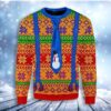 Lgbt With Tie And Suspenders Christmas Awesome Ugly Sweater - Narides