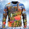 Lighthouse Shine Your Light In Storm And Darkness Christmas Limited Ugly Sweater - Narides