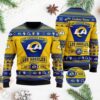 Los Angeles Rams Football Team Logo Custom Name Personalized Christmas Awesome Ugly Sweater - Narides