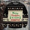 Lotr Merry Christmas Ya Filthy Hobbitses Awesome Ugly Sweater - Narides