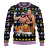 Macho Man And Hulkmania Power Pro Wrestling Party Ideas Christmas Jumper Ugly Sweater - Narides