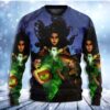 Magic Witch Ghost In The Dark Forest Arttyle Christmas Ugly Sweater - Narides