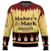 Maker's Mark Whisky Ugly Christmas Sweater - Holiday Jumper Sweatshirt - Narides