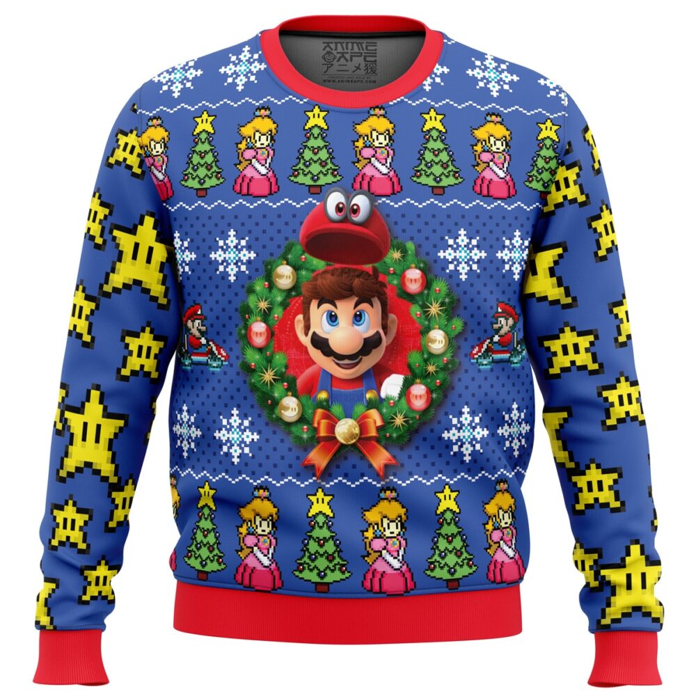 Mario Kart Ugly Christmas Sweater - Holiday Jumper Sweatshirt - Narides