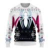 Marvel Spiderman Into The Spider Verse Gwen Stacy Uniform Christmas Jumper Awesome Ugly Sweater - Narides