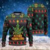 Merry Cannabis Knitted S Christmas Jumper Funny Christmast Christmas Funny Christmas Awesome Ugly Sweater - Narides