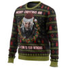 Merry Christmas and Toss a Coin The Witcher Ugly Christmas Sweater - Holiday Jumper Sweatshirt - Narides