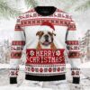 Merry Christmas Bulldog Christmas Ugly Sweater - Narides