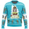 Merry Christmas Castle in the Sky Ugly Christmas Sweater - Holiday Jumper Sweatshirt - Narides