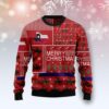 Merry Christmas Texas State Ugly Sweater - Narides