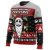 Merry Nightmare The Nightmare Before Christmas Ugly Christmas Sweater - Holiday Jumper Sweatshirt - Narides