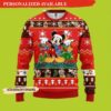 Personalized Mice Mickey Xmas Ball Disney Ugly Christmas Sweater - Ugly Christmas Sweater - Narides