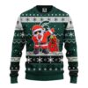 Michigan State Spartans Dabbing Santa Claus Party Ideas Christmas Jumper Awesome Ugly Sweater - Narides