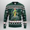 Michigan State Spartans Funny Grinch Party Ideas Christmas Jumper Ugly Sweater - Narides