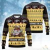 Miller High Life Santa Hat Christmas Christmas 3 Awesome Ugly Sweater - Narides