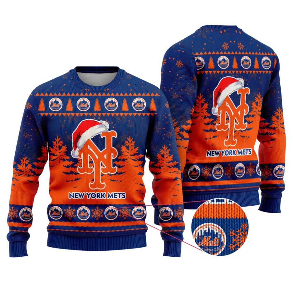 MLB New York Mets Special Christmas Ugly Sweater - Narides