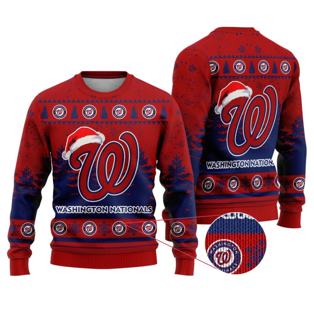 MLB Washington Nationals Special Christmas Ugly Sweater - Narides