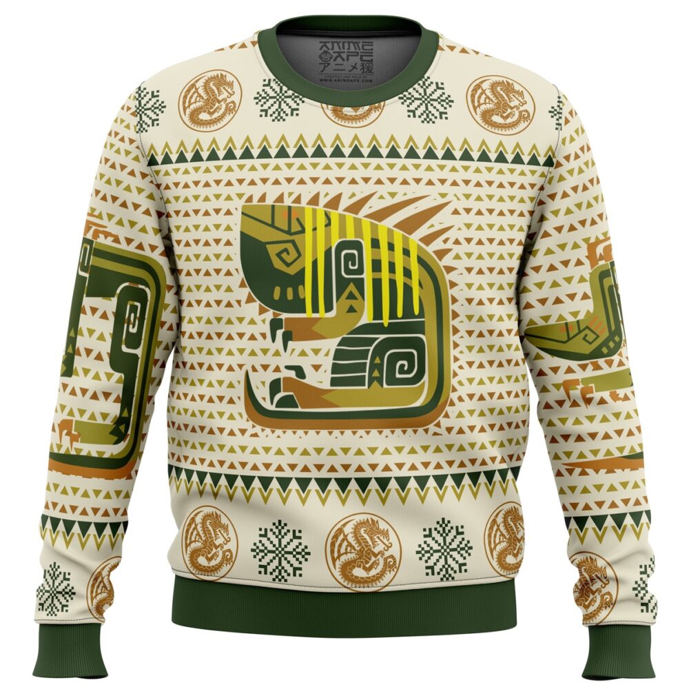 Monster Hunter Ugly Christmas Sweater - Holiday Jumper Sweatshirt - Narides