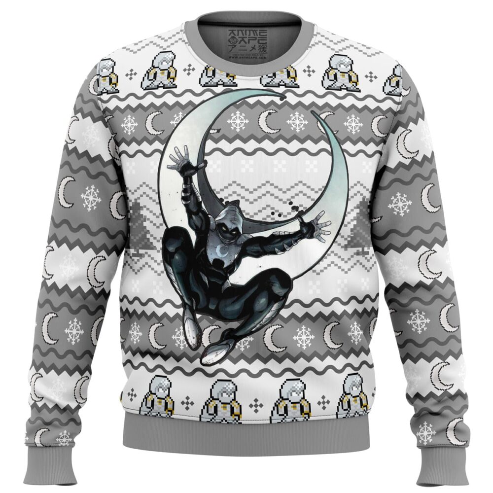 Moon Knight Ugly Christmas Sweater - Holiday Jumper Sweatshirt - Narides