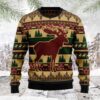 Moose Pattern Tg51130 Friends Moose Lover Funny Family Party Ideas Christmas Jumper Limited Ugly Sweater - Narides