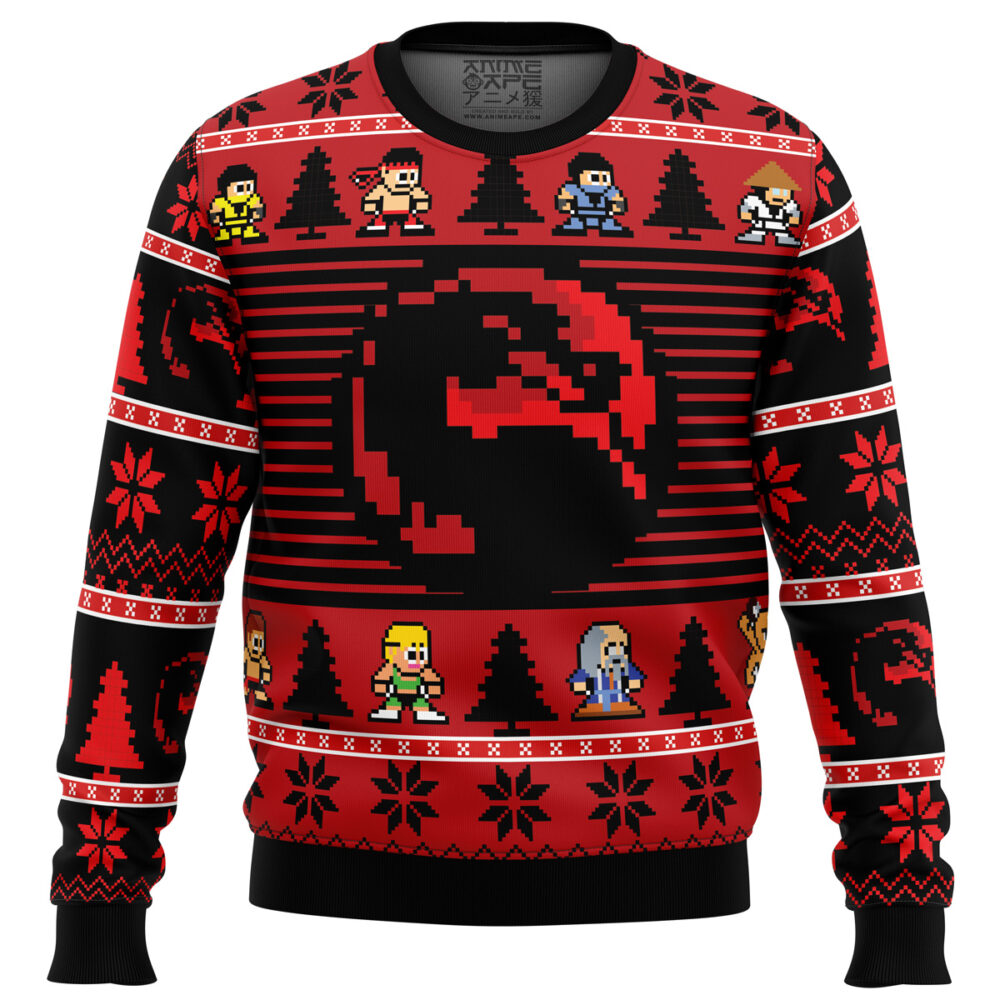 Mortal Kombat Ugly Christmas Sweater - Holiday Jumper Sweatshirt - Narides