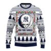 New York Yankees Grateful Dead Party Ideas Christmas Jumper Ugly Sweater - Narides