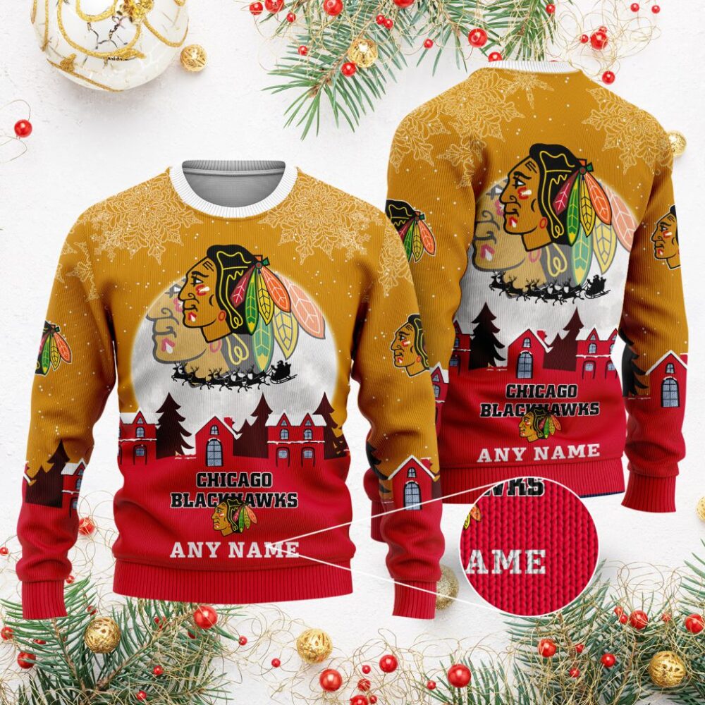 NHL Chicago Blackhawks Special Christmas Ugly Sweater - Narides