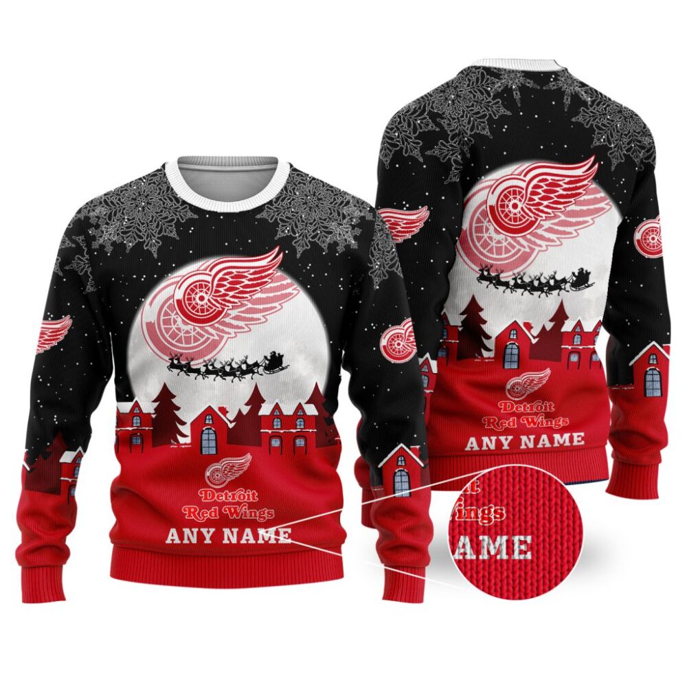 NHL Detroit Red Wings Special Christmas Ugly Sweater - Narides