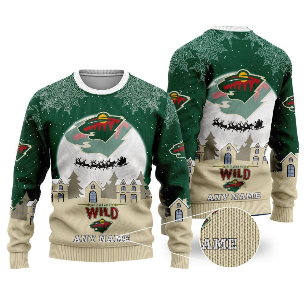 NHL Minnesota Wild Special Christmas Ugly Sweater - Narides