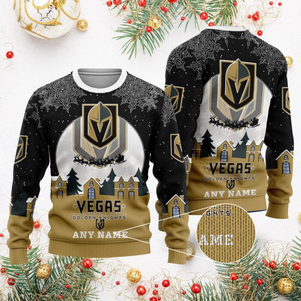 NHL Vegas Golden Knights Special Christmas Ugly Sweater - Narides