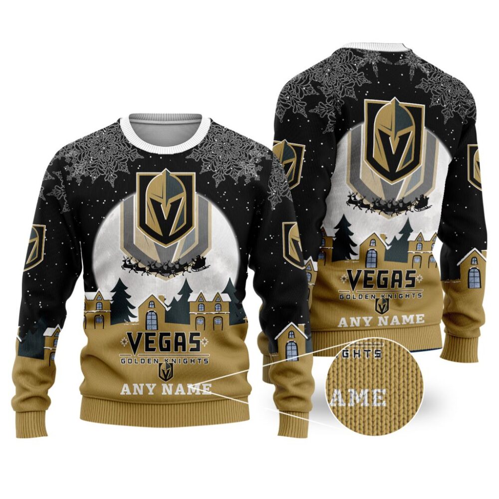 NHL Vegas Golden Knights Special Christmas Ugly Sweater - Narides