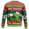 None Of My Business Kermit the Frog Ugly Christmas Sweater - Holiday Jumper Sweatshirt - Narides